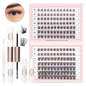 NATUHANA 20D 30D 40D 50D 60D 80D Cluster Eyelashes DIY Individual Lashes Russian Premade Volume Fan Faux Cils for Makeup Tool