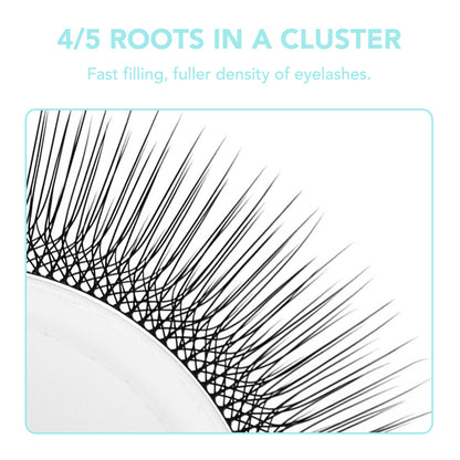 NATUHANA W-shaped 5D Camellia Premade Volume Fan Lashes 0.07mm C D Curl Lashes Natural Soft False Eyelashes for Makeup